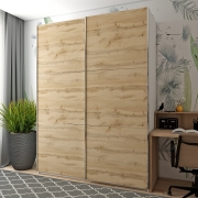 Шафа-купе G-Caiser 180 білий / дуб евок 2 ДСП / 3 частини Doros