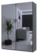 Шафа-купе G-Caiser 180 графіт 2 дзеркала / 3 частини Doros