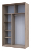 Шафа-купе Сіті 24 140/60 дуб сонома 2 ДСП Doros