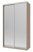 Шкаф-купе Сити 24 140/60 дуб сонома 2 зеркала Doros