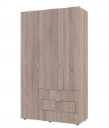 Шафа платтяна Гелар дуб сонома 3 ДСП Doros