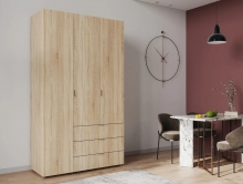 Шафа платтяна Гелар дуб сонома 3 ДСП Doros