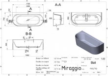 Ванна Bali Miraggio