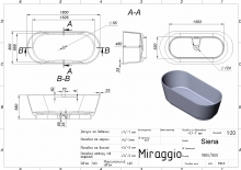 Ванна Siena Miraggio