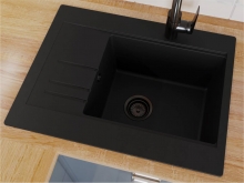 Кухонна мийка Bodrum 650 black Miraggio