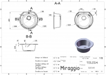 Кухонна мийка Tuluza white Miraggio