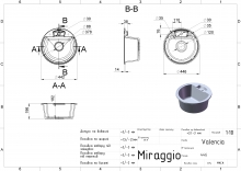 Кухонна мийка Valencia grey Miraggio