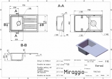 Кухонна мийка Versal terra Miraggio