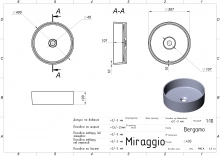 Умывальник Bergamo Miraggio