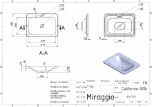 Умивальник California Matt Miraggio