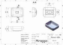 Умивальник Monaco Miraggio