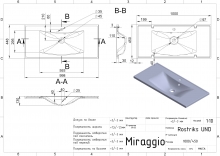 Умывальник Rostriks Uno Matt Miraggio