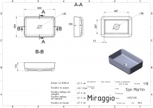 Умивальник San Martin Matt Miraggio