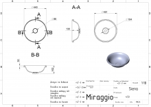 Умивальник Siena Miraggio