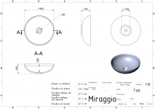 Умывальник Tobi Matt Miraggio