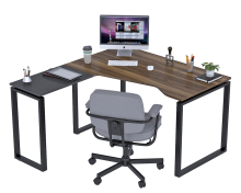 Письмовий стіл кутовий Open Office NDU-135 антрацит Loft Design