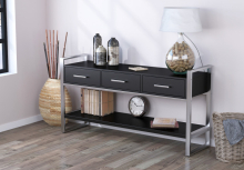 Консоль с ящиками хром L-145 Loft Design