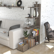 Стелаж приставний L-160 сріблястий Loft Design