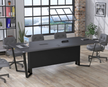 Конференц стол V-240 с розетками Loft Design