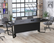 Конференц стол V-240 с розетками Loft Design