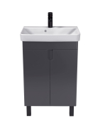 Тумба для ванної з умивальником 55-U (River 55) Simple Graphite Мойдодир