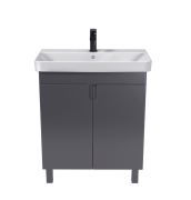 Тумба для ванної з умивальником 70-U (River 70) Simple Graphite Мойдодир