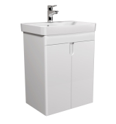 Тумба для ванної з умивальником 55-U (River 55) Simple White Мойдодир
