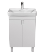 Тумба для ванної з умивальником 55-U (River 55) Simple White Мойдодир