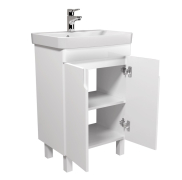 Тумба для ванної з умивальником 55-U (River 55) Simple White Мойдодир
