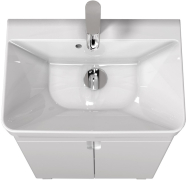 Тумба для ванної з умивальником 55-U (River 55) Simple White Мойдодир