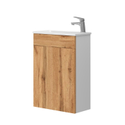 Тумба для ванної з умивальником T-50 дуб вотан Amadeo Ювента