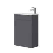 Тумба для ванної з умивальником T-50 антрацит Amadeo Ювента