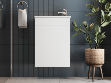 Тумба для ванної з умивальником T-50 біла Amadeo Ювента