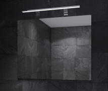 Дзеркало у ванну кімнату Simpli Minima 80*65 зі світильником LED 60 см PL Sanwerk