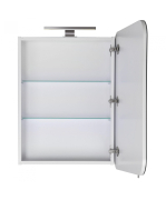 Зеркальный шкаф в ванную комнату ЗШ-60 с LED подсветкой Сорренто Мойдодыр