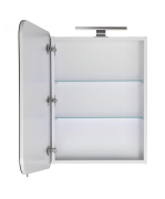 Зеркальный шкаф в ванную комнату ЗШ-60 с LED подсветкой Сорренто Мойдодыр