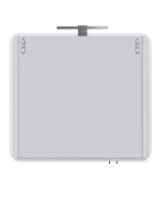 Зеркальный шкаф в ванную комнату ЗШ-80 с LED подсветкой Сорренто Мойдодыр