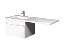 Тумба для ванної з умивальником підвісна з крилом над пральною машиною 60-А Adam 120 L Prime Мойдодир