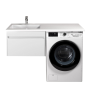 Тумба для ванної з умивальником підвісна з крилом над пральною машиною 60-А Adam 120 L Prime Мойдодир