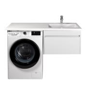 Тумба для ванної з умивальником підвісна з крилом над пральною машиною 60-А Adam 120 R Prime Мойдодир