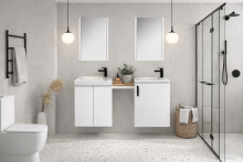 Тумба для ванної з умивальником 55-U (Dana 55) Perl Мойдодир