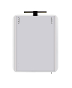 Дзеркальна шафа в ванну кімнату ЗШ-50 зі світильником LED Black Сорренто Мойдодир