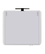 Дзеркальна шафа в ванну кімнату ЗШ-80 зі світильником LED Black Сорренто Мойдодир