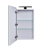 Дзеркальна шафа в ванну кімнату з LED Black підсвіткою 41 Руна Мойдодир