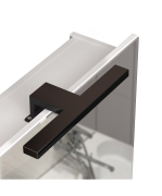 Дзеркальна шафа в ванну кімнату з LED Black підсвіткою 41 Руна Мойдодир