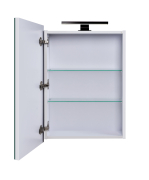 Дзеркальна шафа в ванну кімнату з LED Black підсвіткою 54 Руна Мойдодир