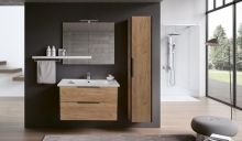 Тумба для ванної з умивальником підвісна з крилом над пральною машиною 60-A Adam 120 R Line Craft Мойдодир