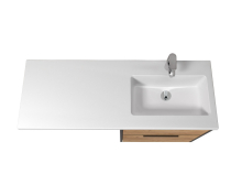 Тумба для ванної з умивальником підвісна з крилом над пральною машиною 60-A Adam 120 R Line Craft Мойдодир