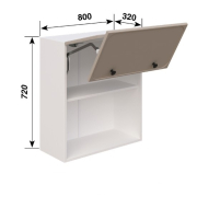 Шафка верхня В80Б Free Fold LED (h-720) кухня Сью Світ Меблів