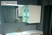 Зеркальный шкаф в ванную комнату Vivara 1500 L Fancy Marble